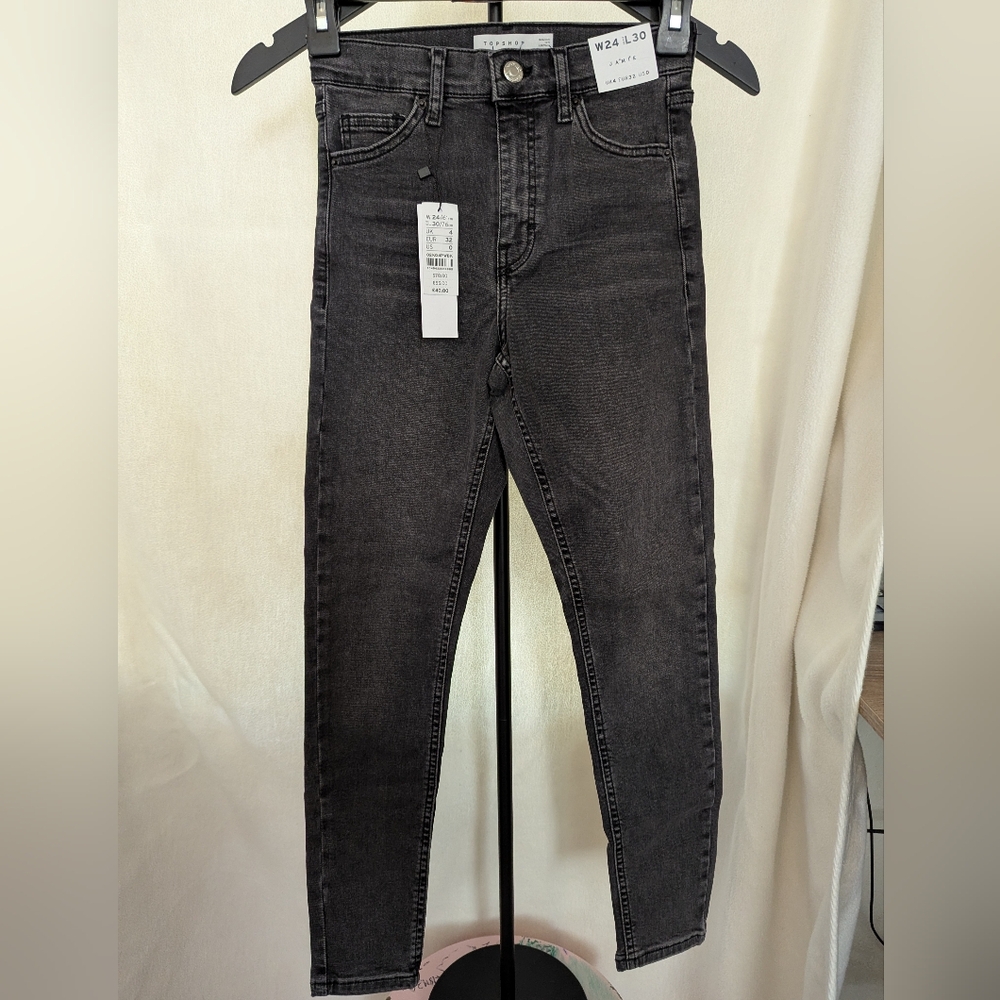 Topshop Charcoal Denim Jeans